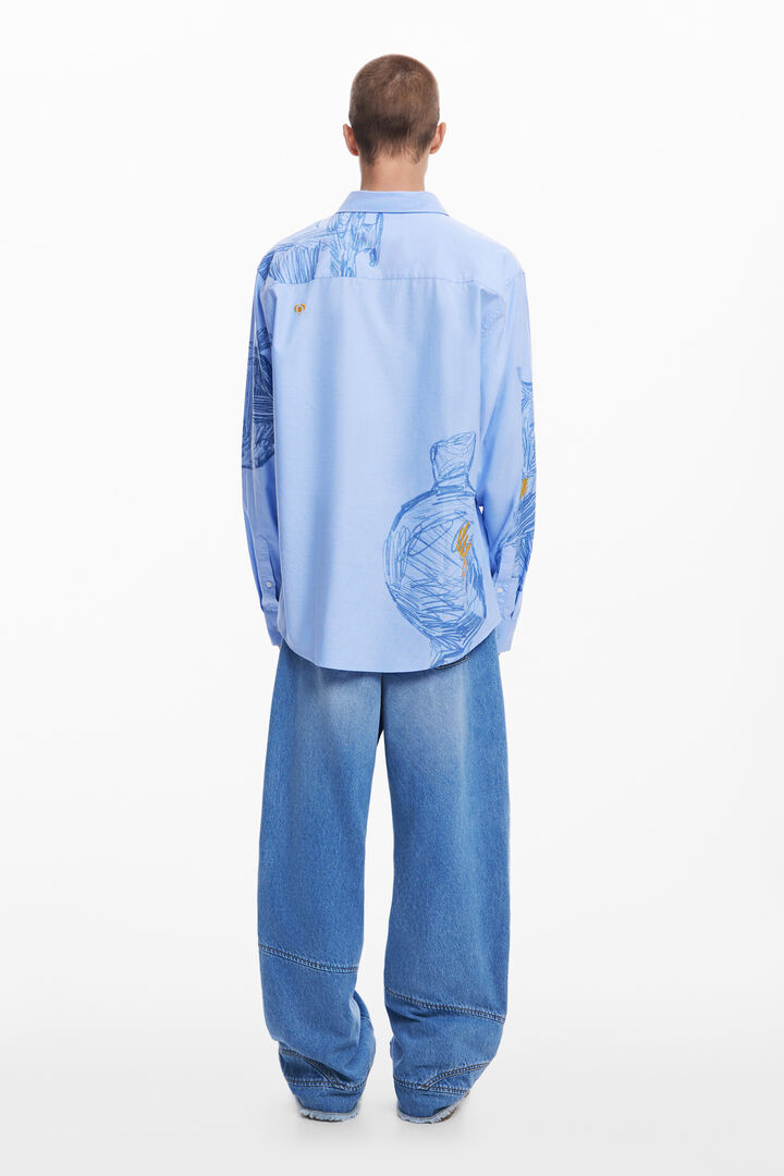 Long-sleeve pottery shirt | Desigual