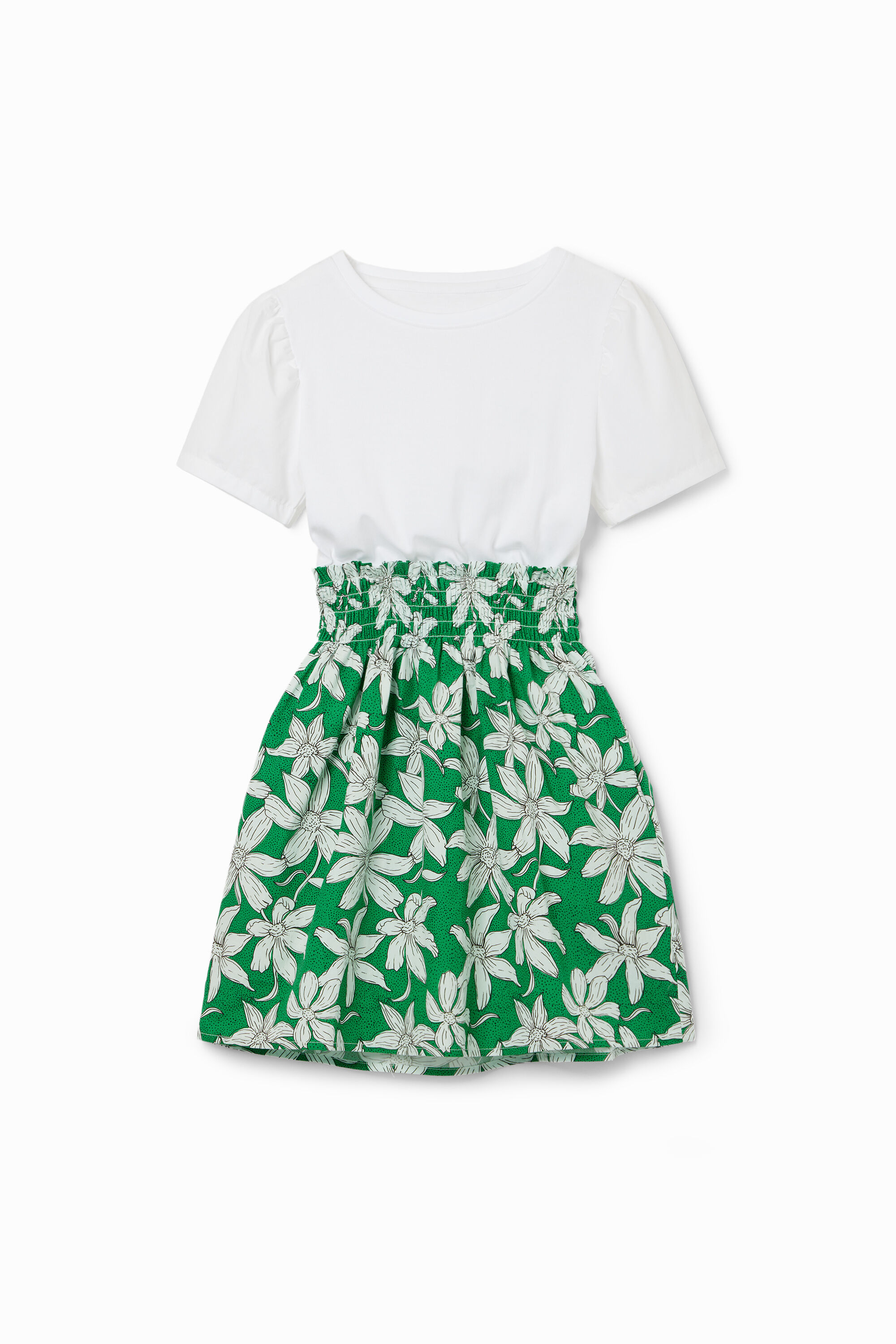 Robe desigual blanche a fleurs 2025