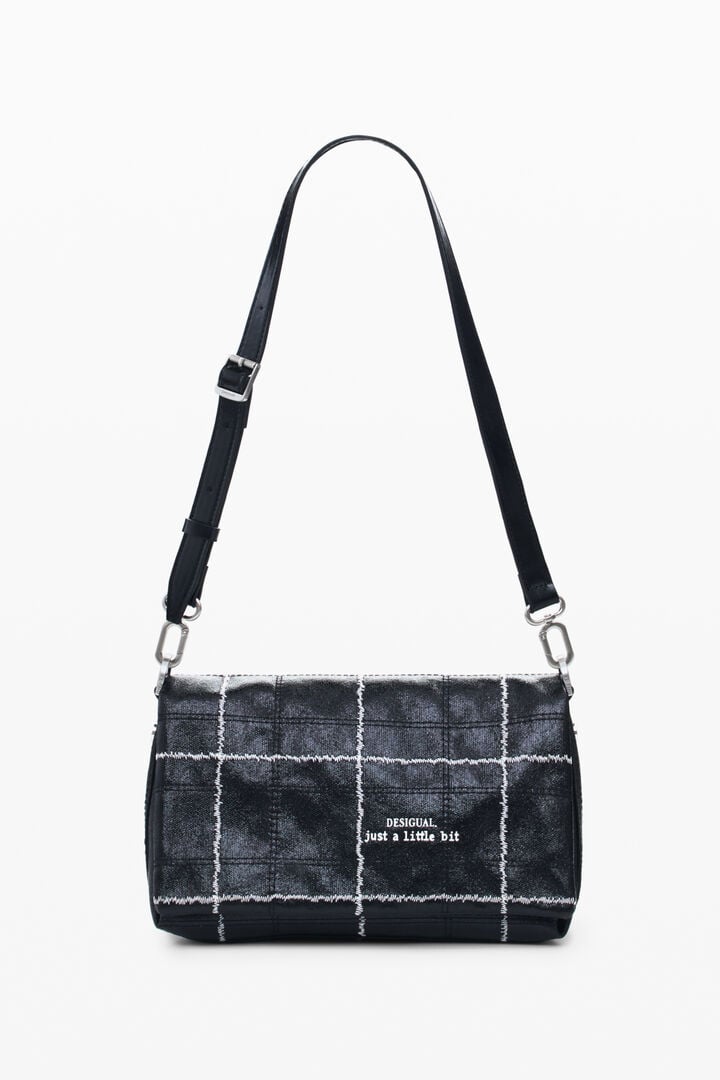 Medium shiny crossbody bag