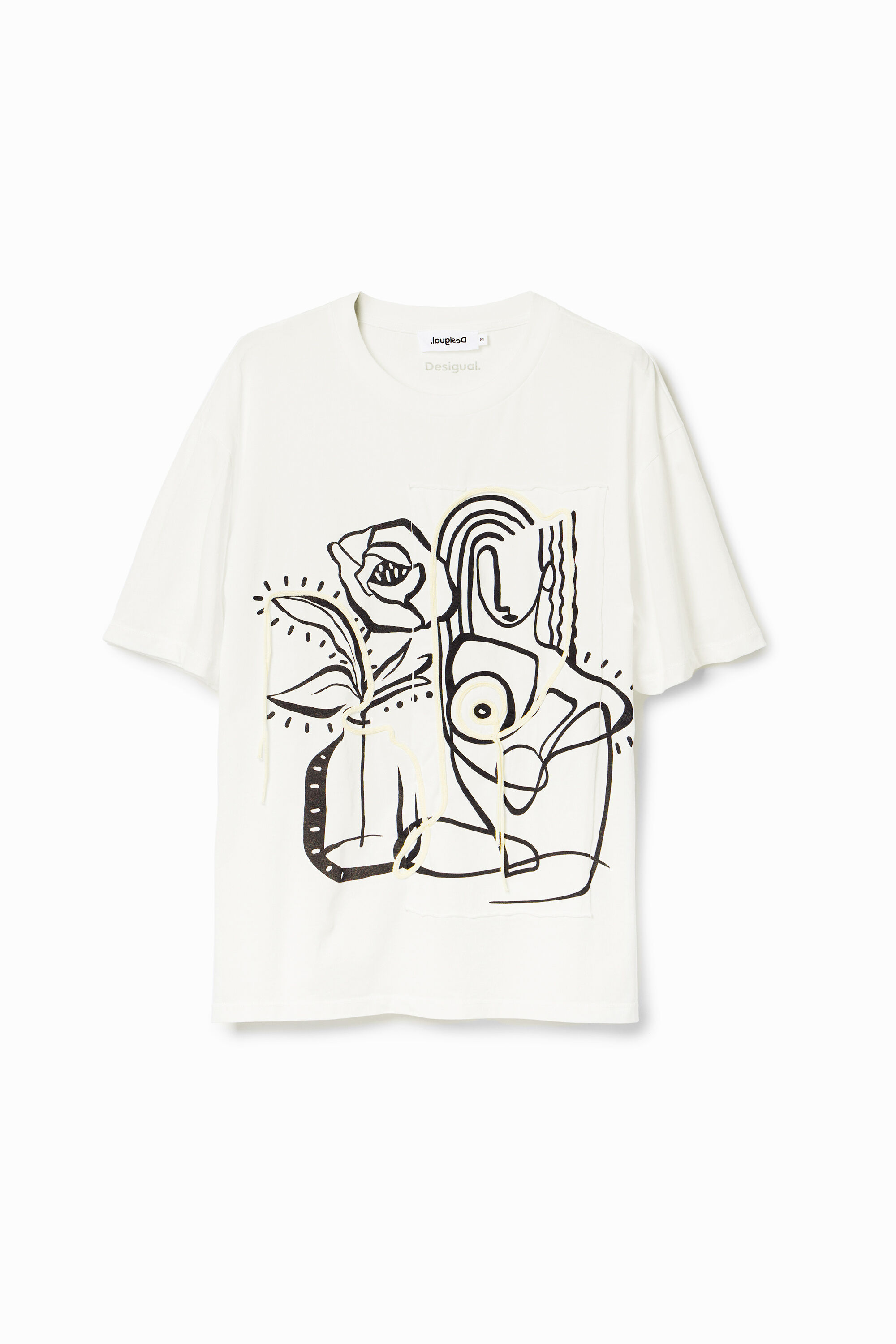 Maglietta arty illustrazioni - WHITE (XS)