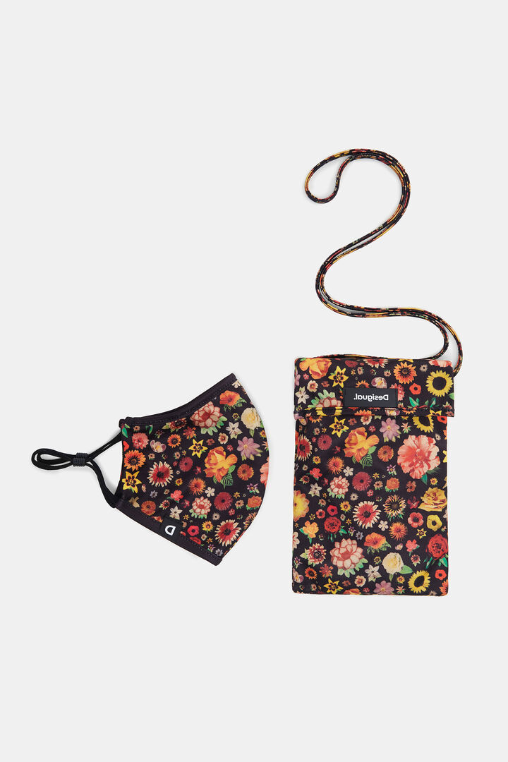 Masque fleuri + housse | Desigual