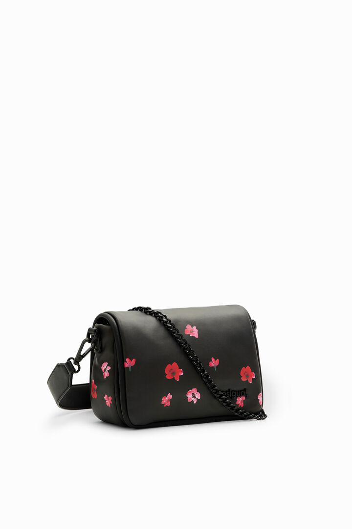 S padded floral crossbody bag
