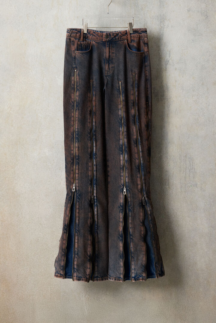 Pantalón vaquero cremalleras studio