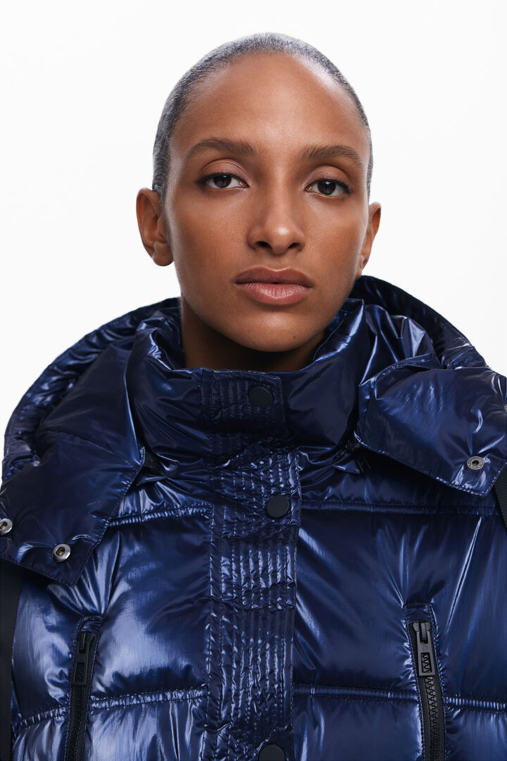 Manteau long matelassé irisé | Desigual