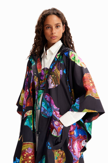 M. Christian Lacroix hooded raincoat | Desigual