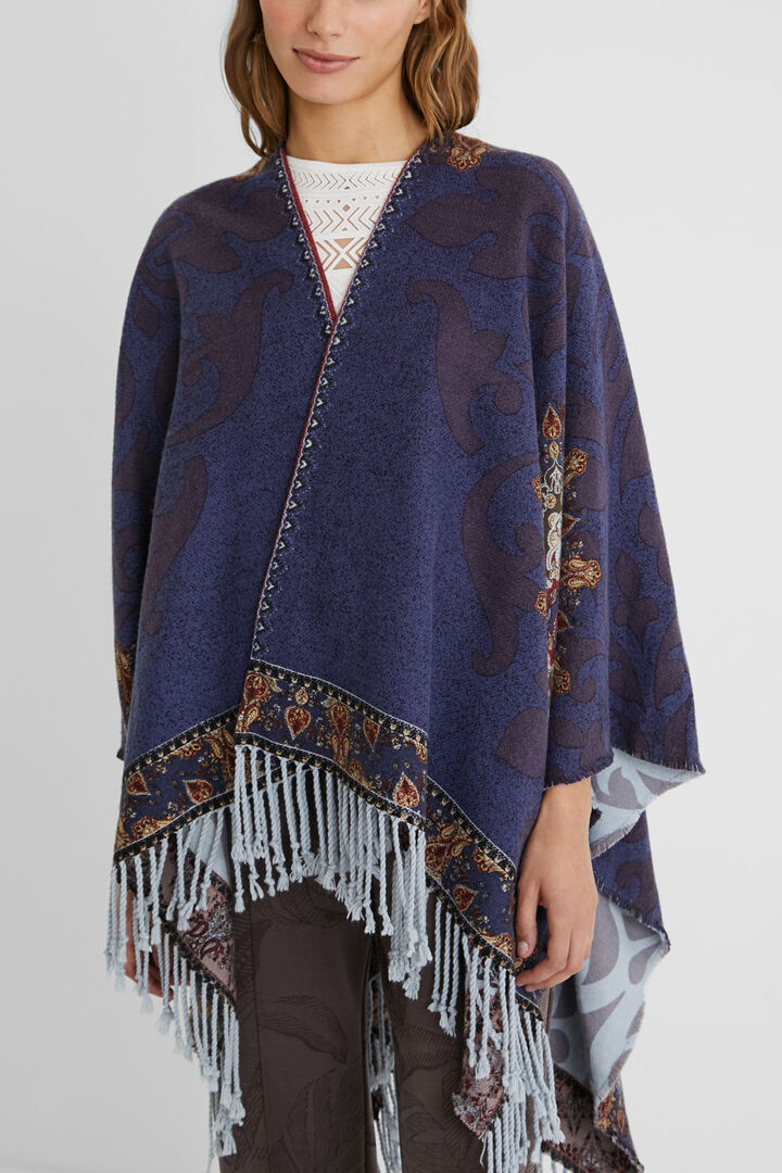 Poncho réversible tapis | Desigual