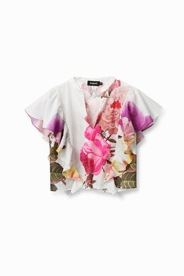 Bluza oblikovalca Christiana Lacroixa s potiskom rož | Desigual