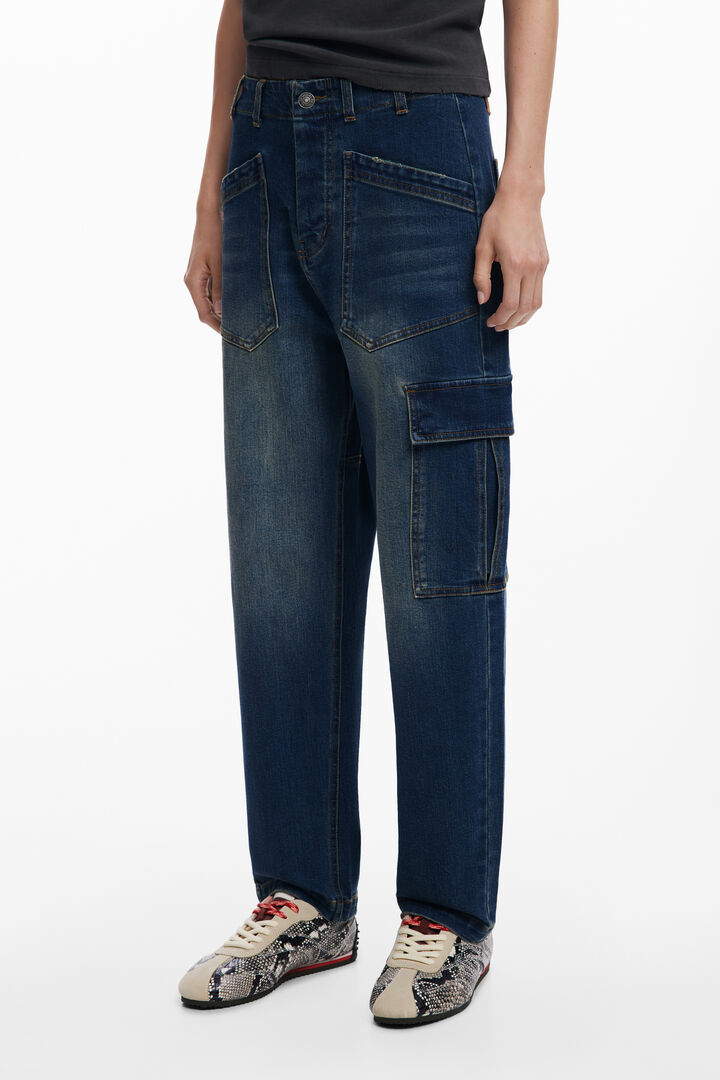 Baggy-Jeans mit Taschen | Desigual
