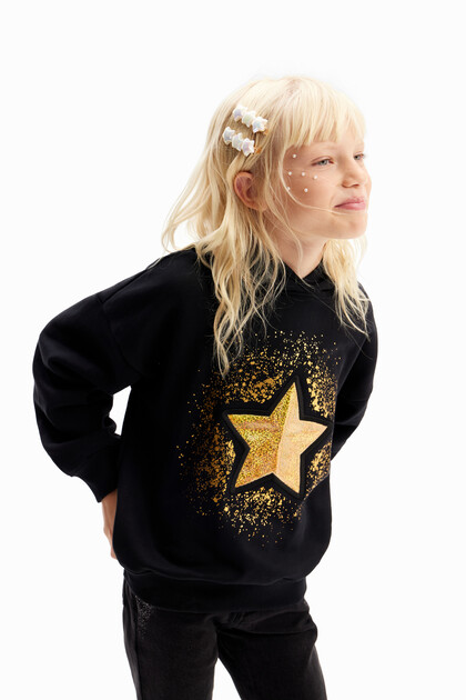 Glitter star sweatshirt