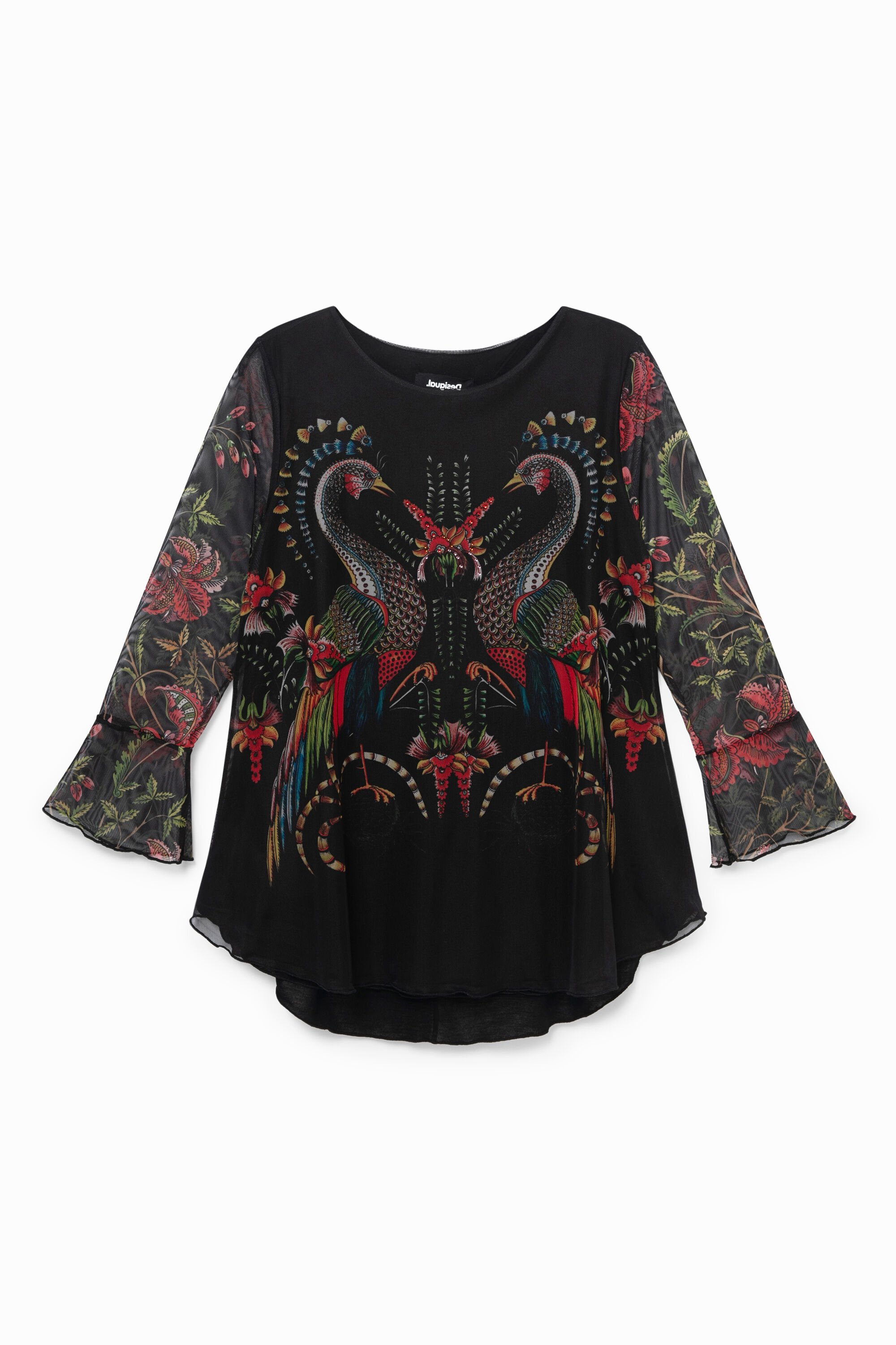 T-Shirt Volants Pfaue