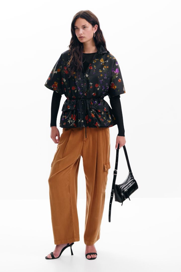 Petal zipper poncho | Desigual