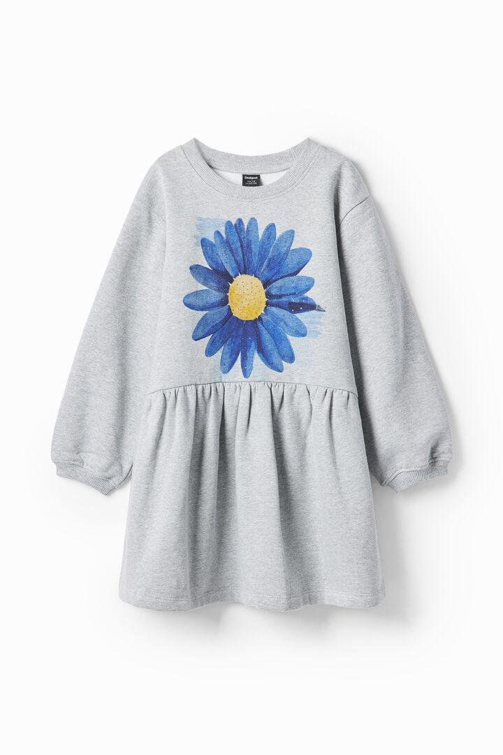 Vestito con illustrazione fiore