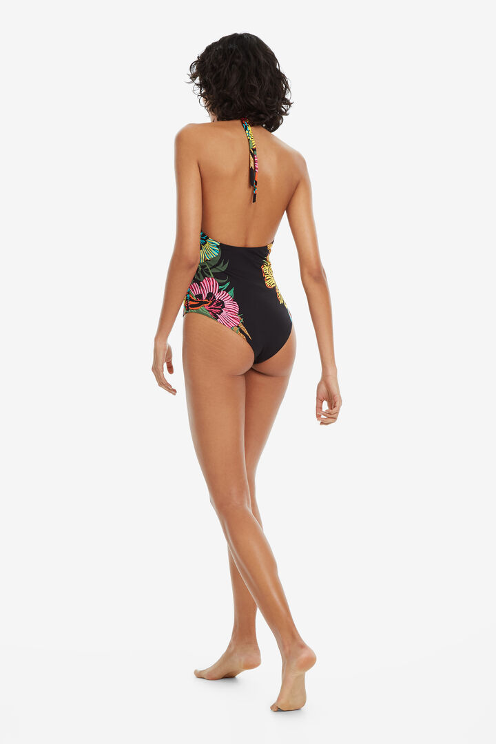 Tropical Halterneck Swimsuit Sandy | Desigual