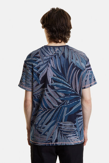 Żakardowa koszulka w stylu hawajskim z recyklingu | Desigual