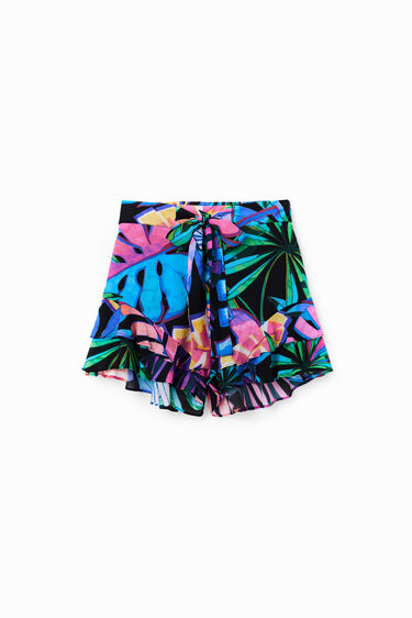 Tropical ruffle shorts | Desigual