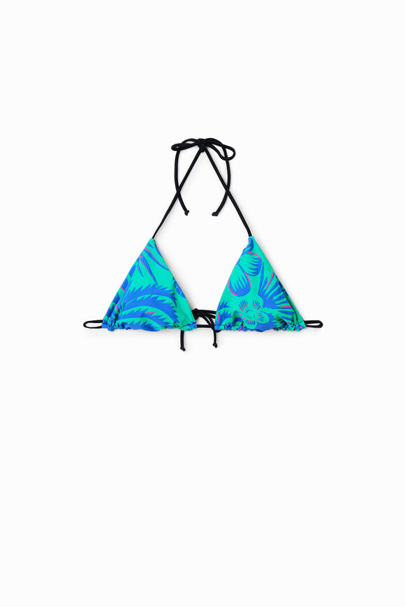 Top bikini triangular reversible