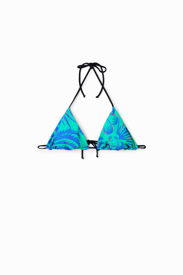 Top bikini triangular reversible
