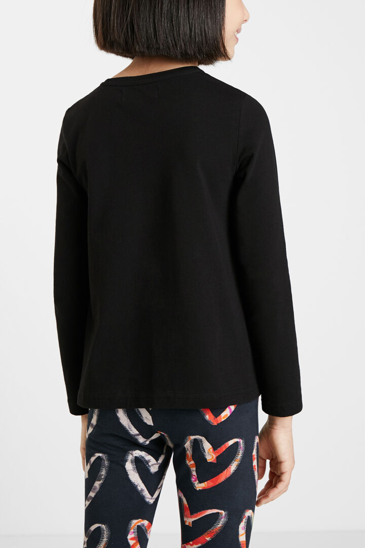 Camiseta corazón lentejuelas | Desigual