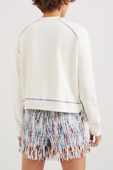 Fabric patchwork sweatshirt | Desigual