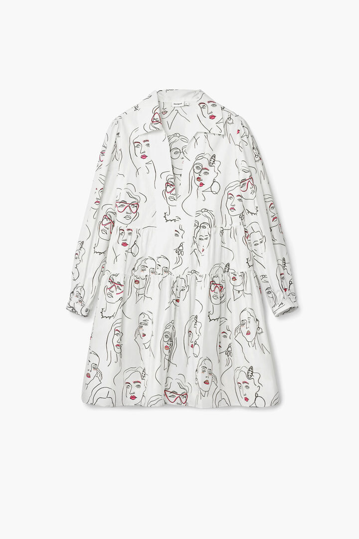 Mini dress with faces | Desigual