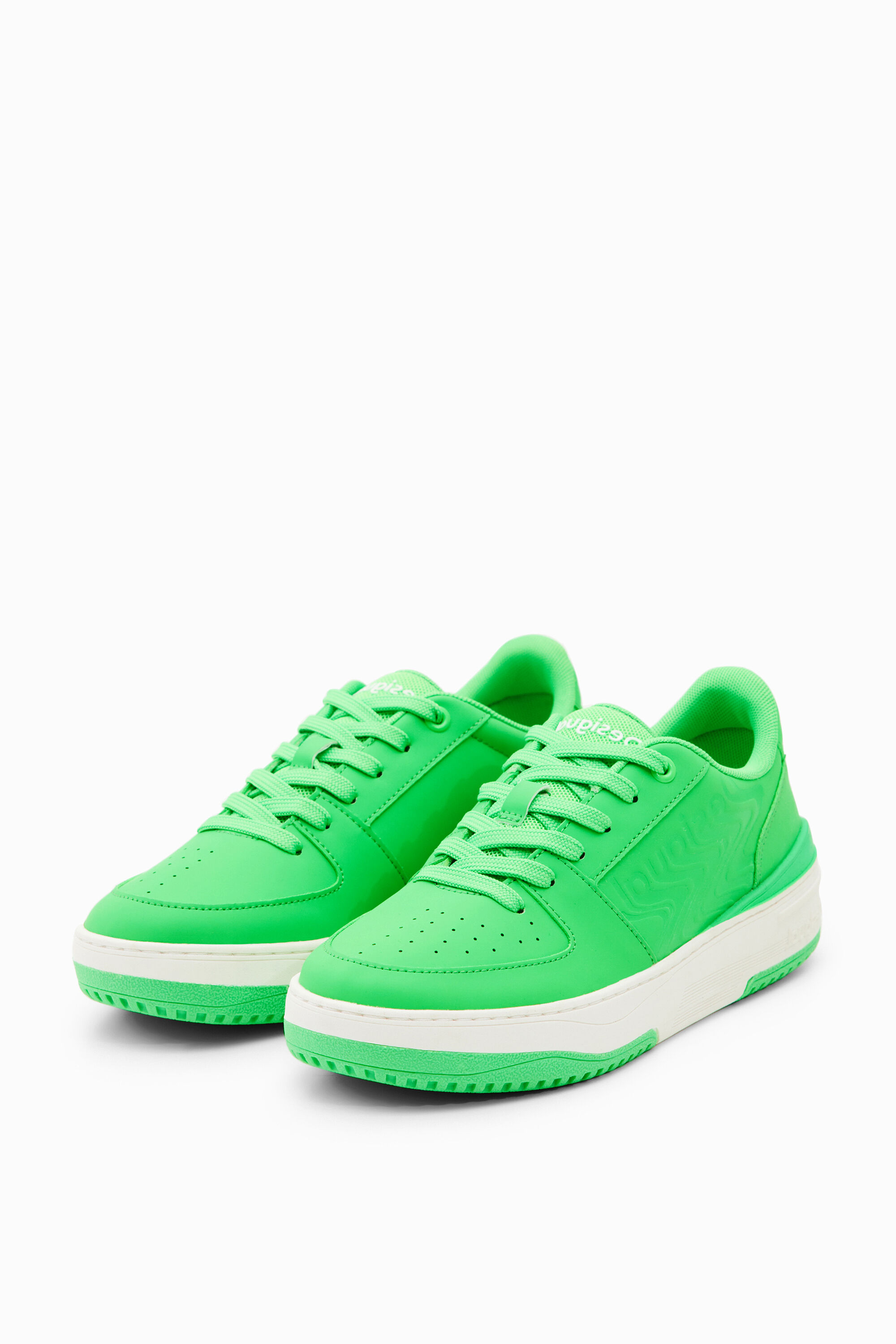 Desigual Retro Chunky Sneakers In Green