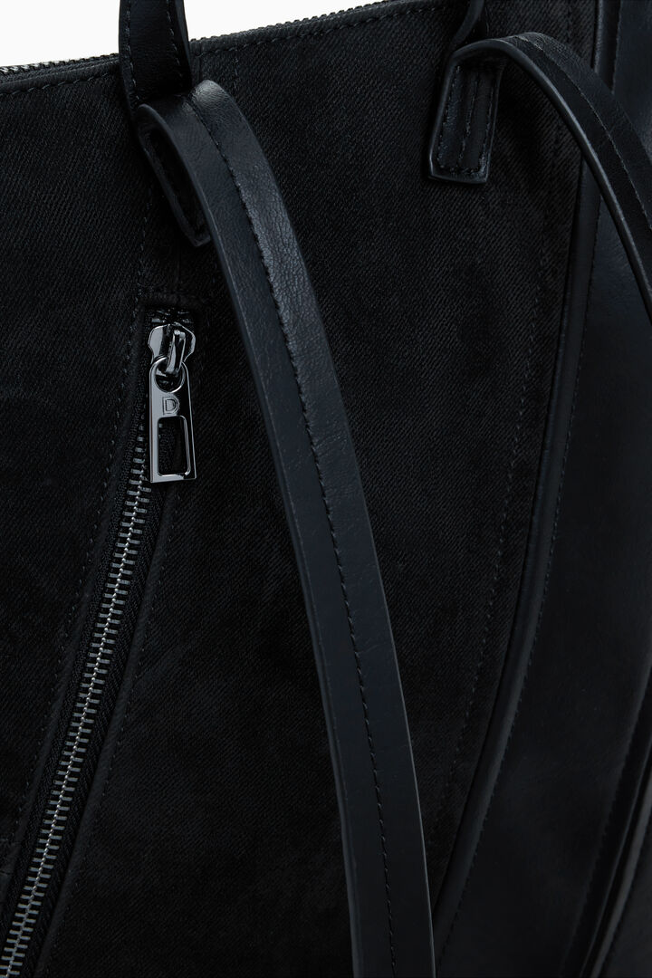 Mochila efecto piel corsé pequeña | Desigual