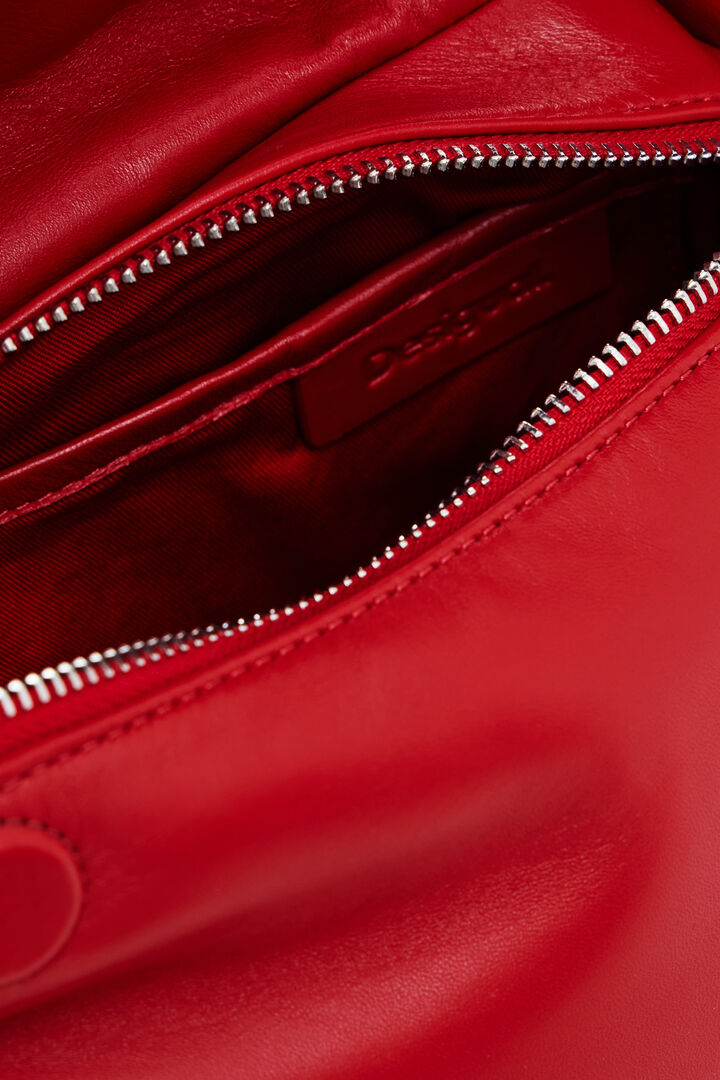 Bolso acolchado 100% piel pequeño | Desigual