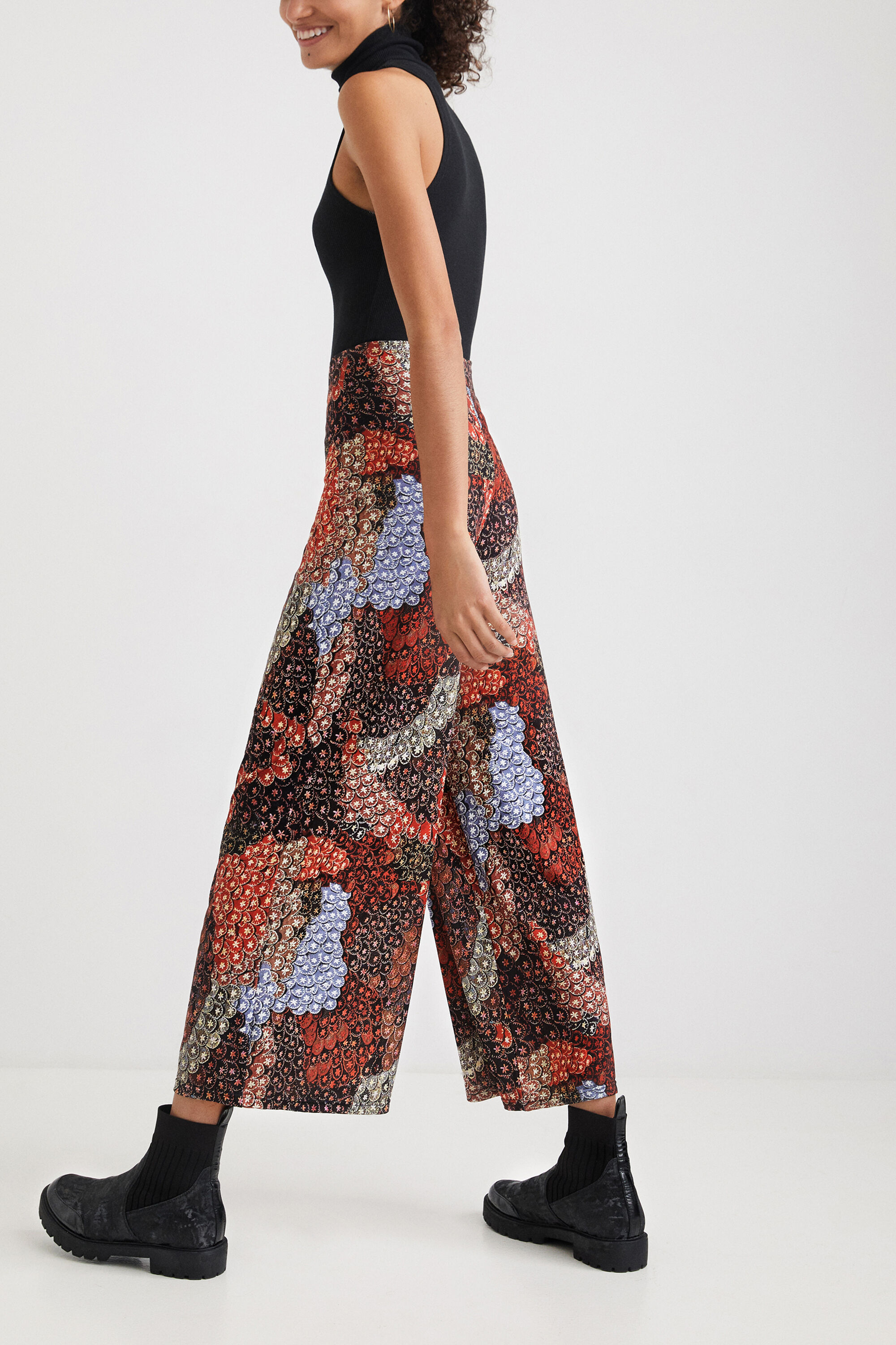 Desigual pantaloni larghi sale