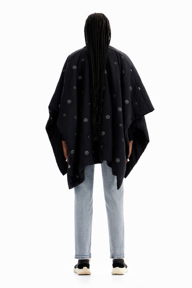 Belted padded poncho | Desigual
