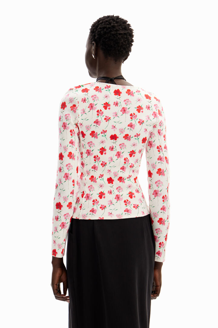 T-shirt patchwork fleurs | Desigual
