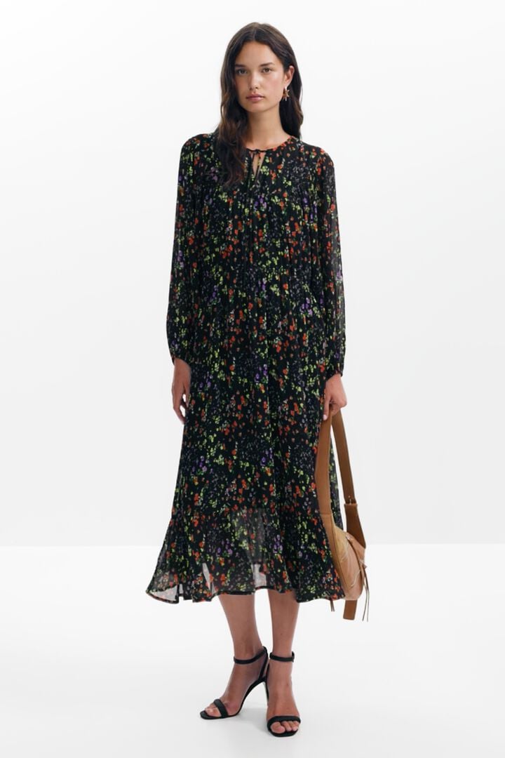 Vestido midi flores | Desigual