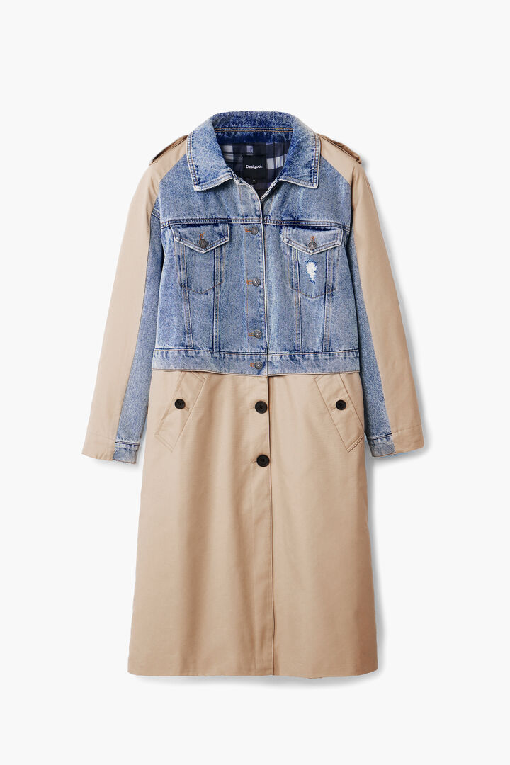 Hybrid denim trench coat | Desigual