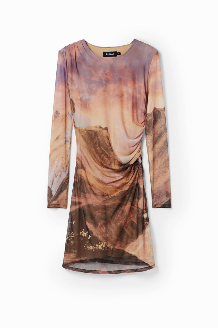 Vestit mini slim paisatge | Desigual