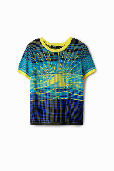 Knit wave T-shirt | Desigual
