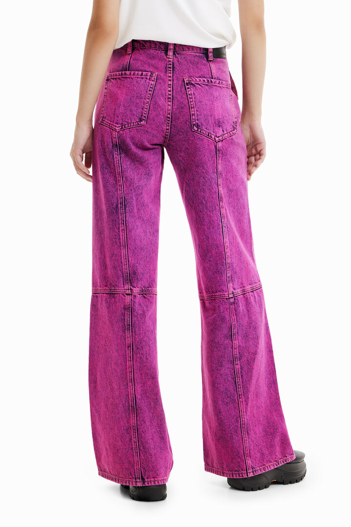 Maitrepierre wide-leg acid wash jeans | Desigual