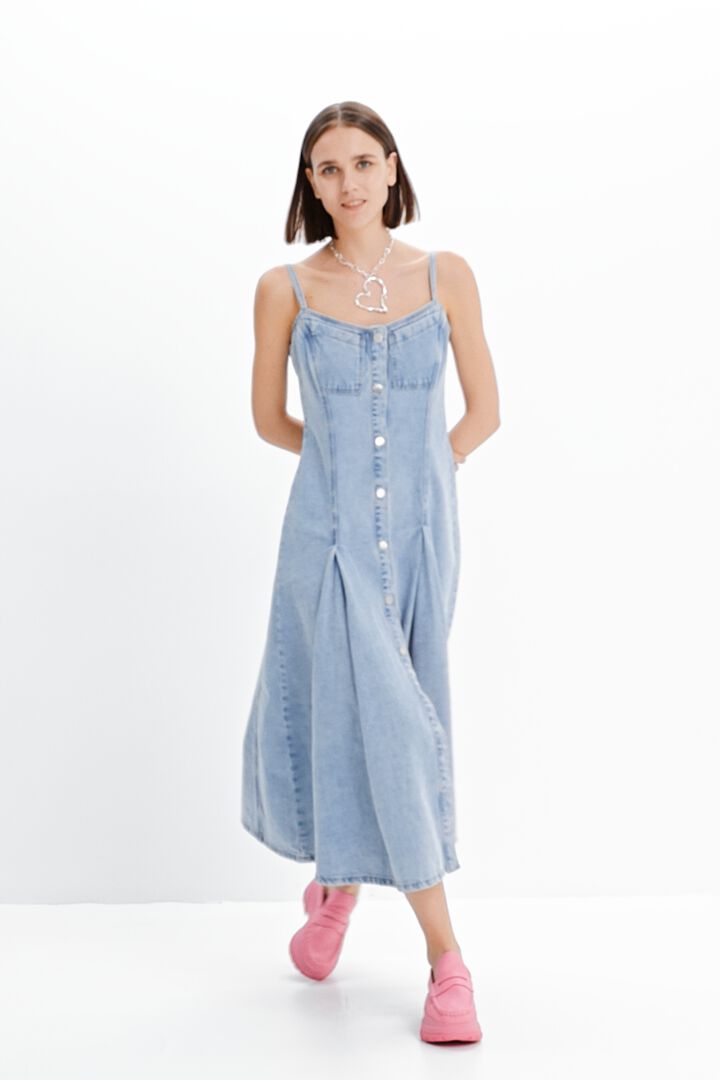 Robe midi ajustée jean Maitrepierre | Desigual