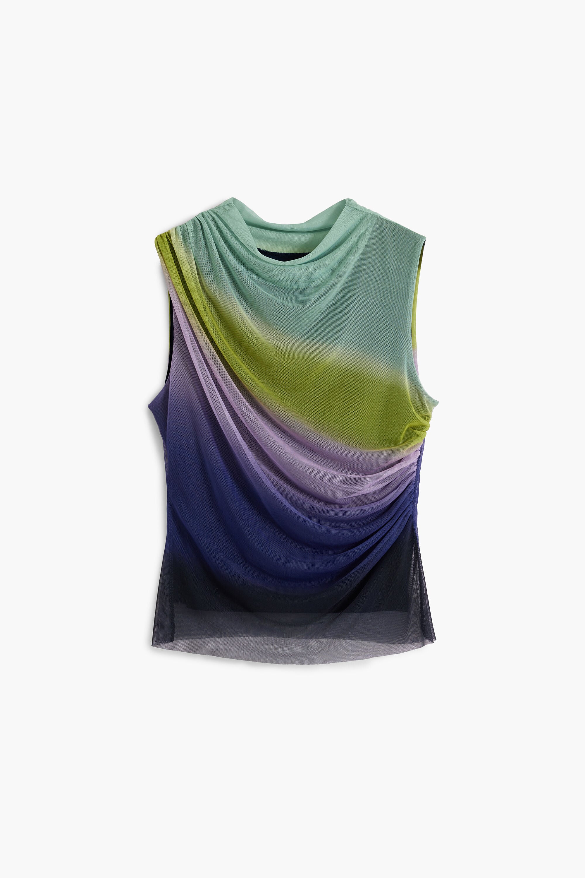 T shirt van tule met kleurverloop
