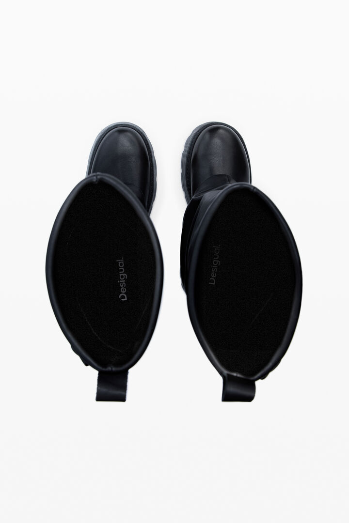 High leather boot | Desigual