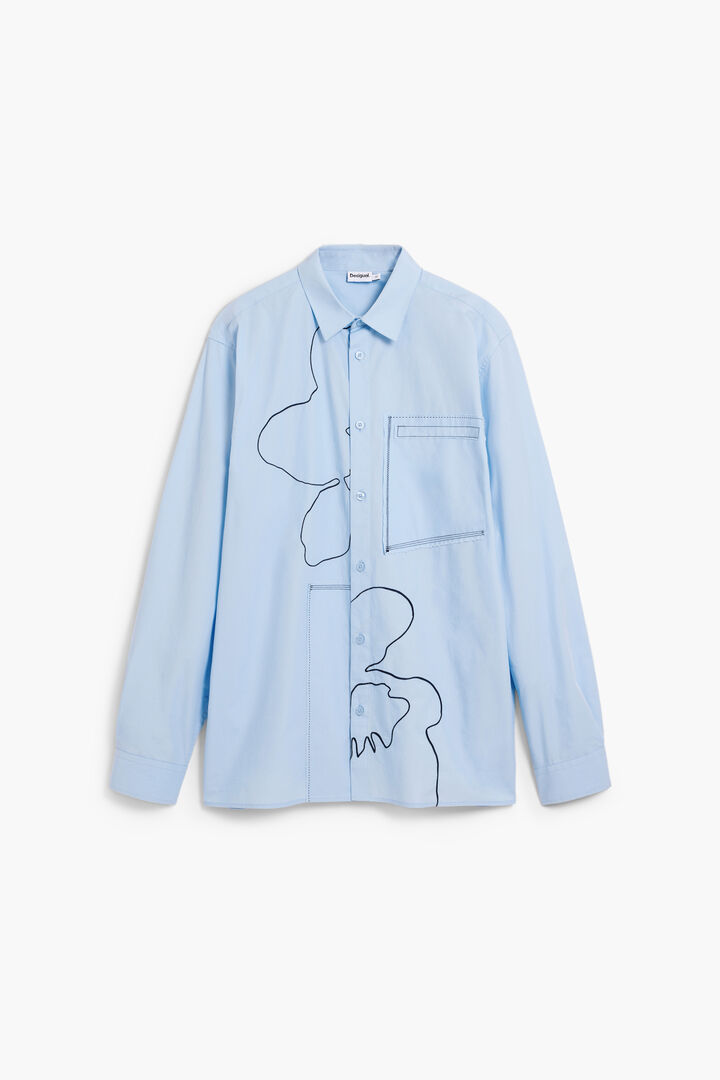 Geborduurde gestikte blouse | Desigual