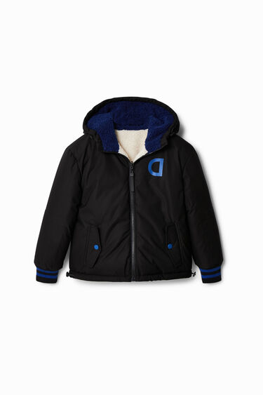 Oversize reversible fleece jacket | Desigual
