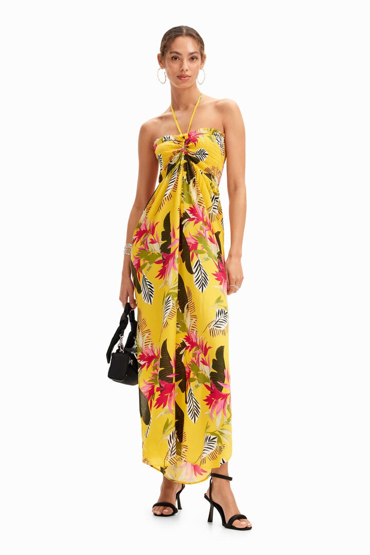 Mono largo halter tropical | Desigual