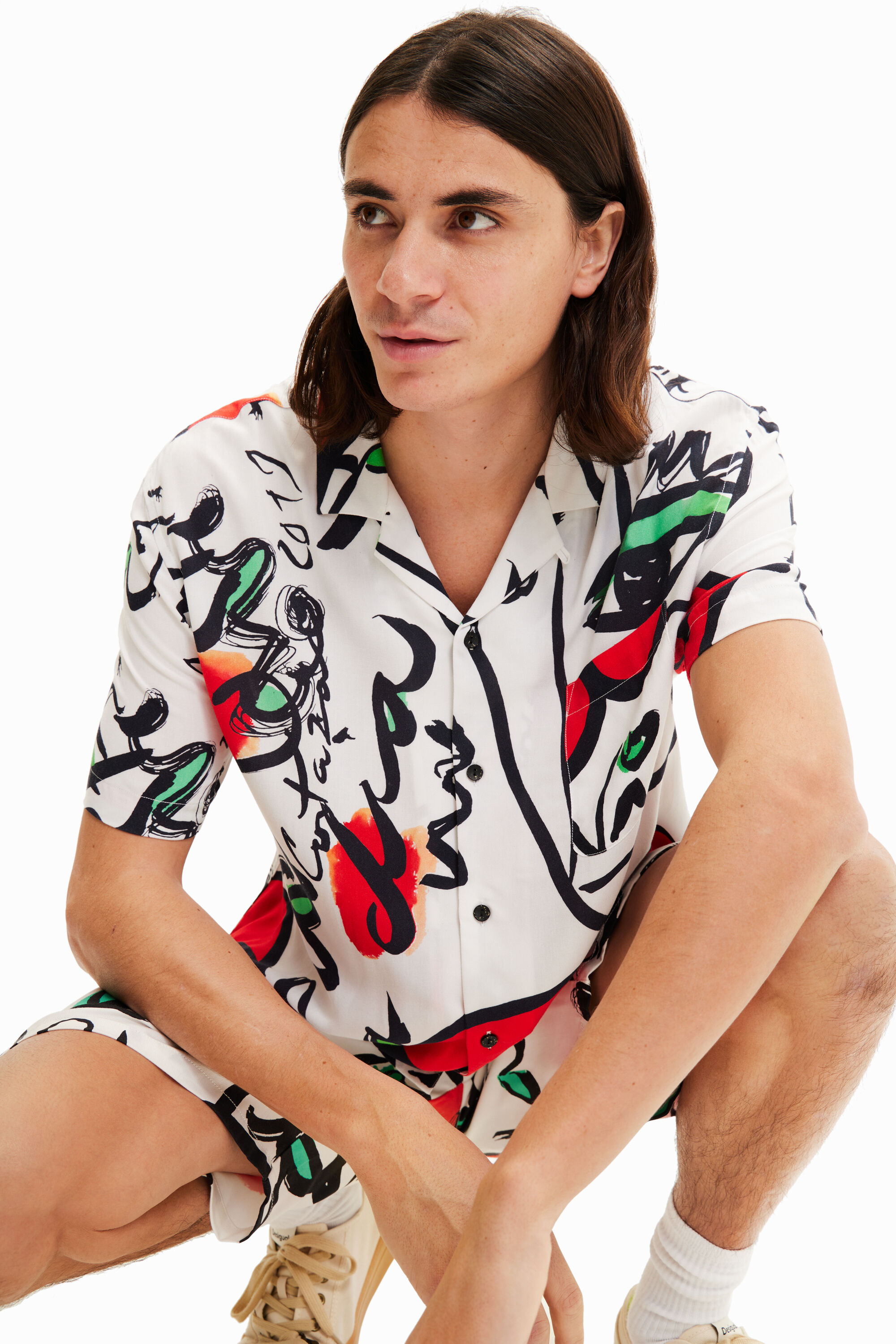 Unisex resort shirt with \