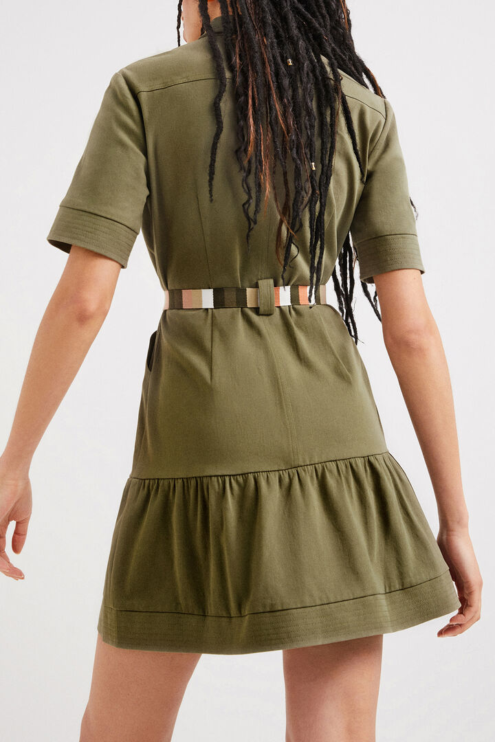 Košilové šaty khaki | Desigual