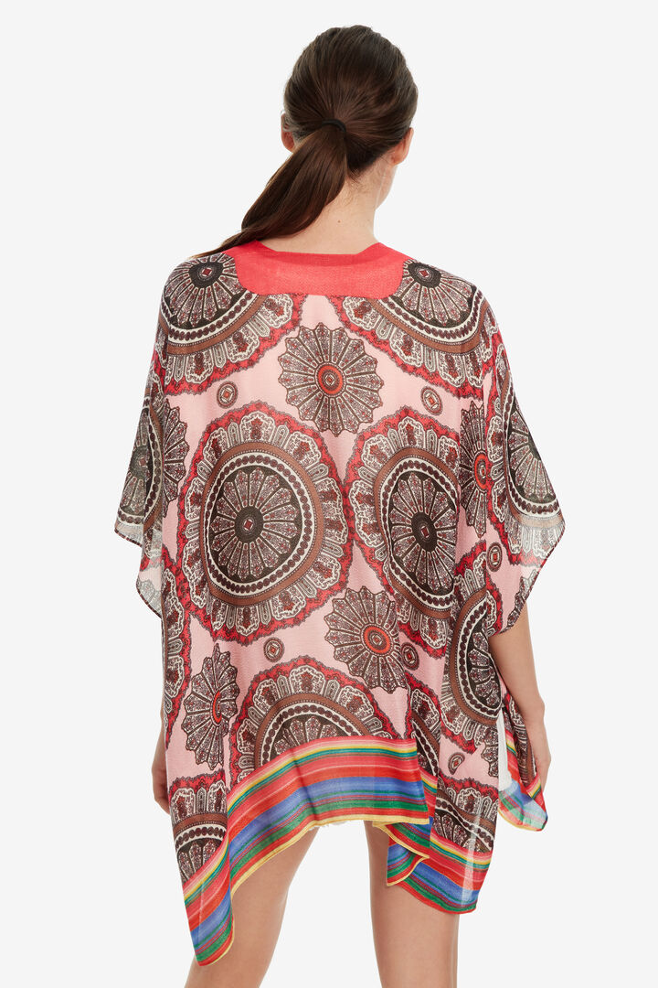Kaftan Poncho with Mandalas Rainbow | Desigual