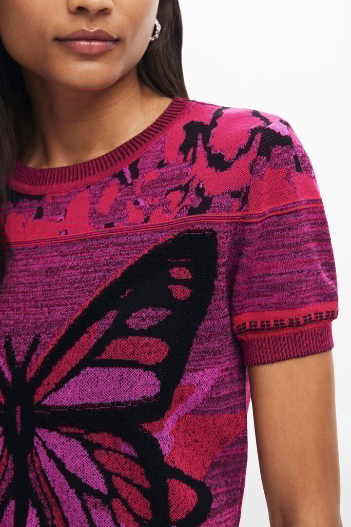 Butterfly knit T-shirt | Desigual