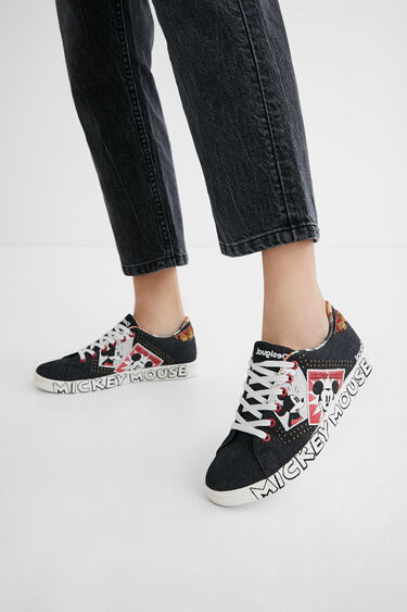 Mickey Mouse Denim Sneakers Desigual Com