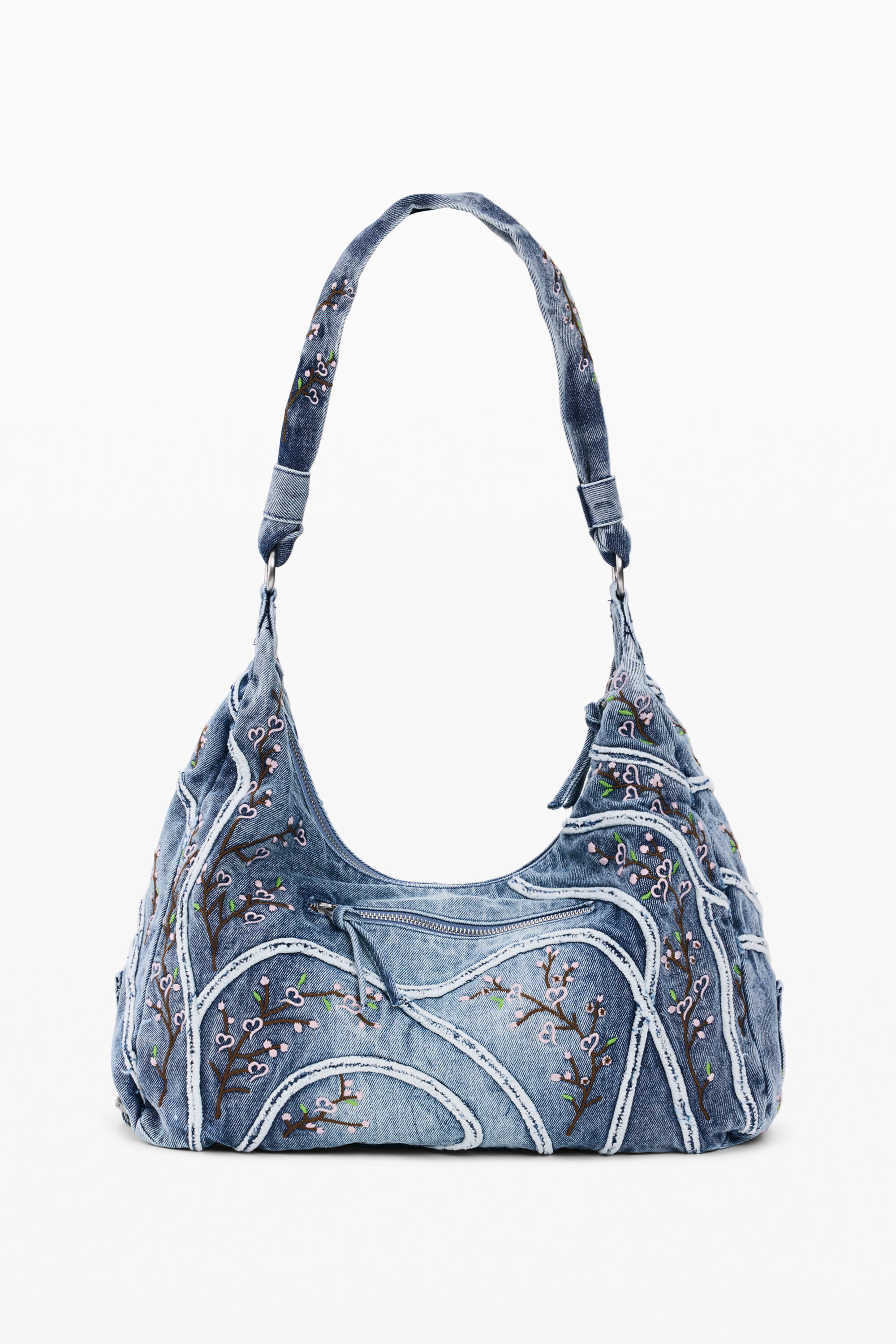 Denim bag buckles blue women's accessories I Desigual.com