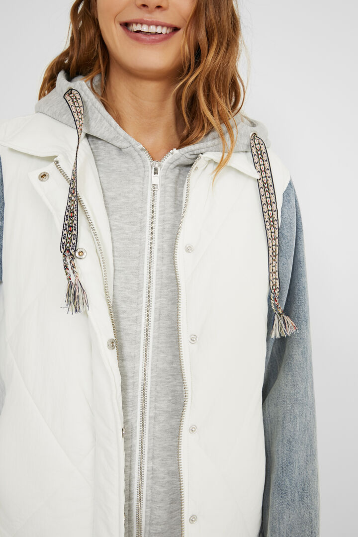 Chaqueta chaleco capucha | Desigual