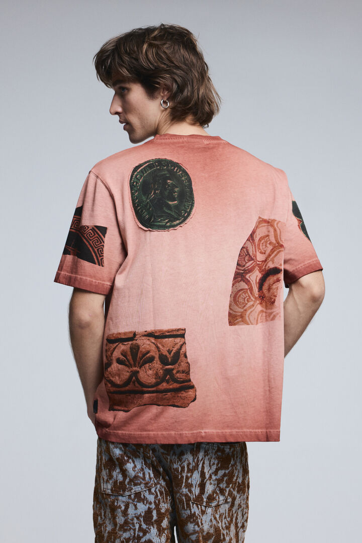 T-shirt met korte mouwen en patchwork | Desigual