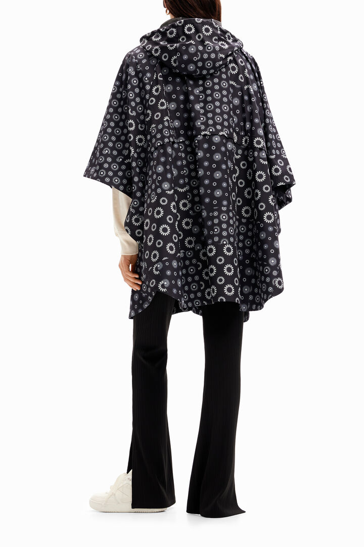 Geometric hooded raincoat | Desigual
